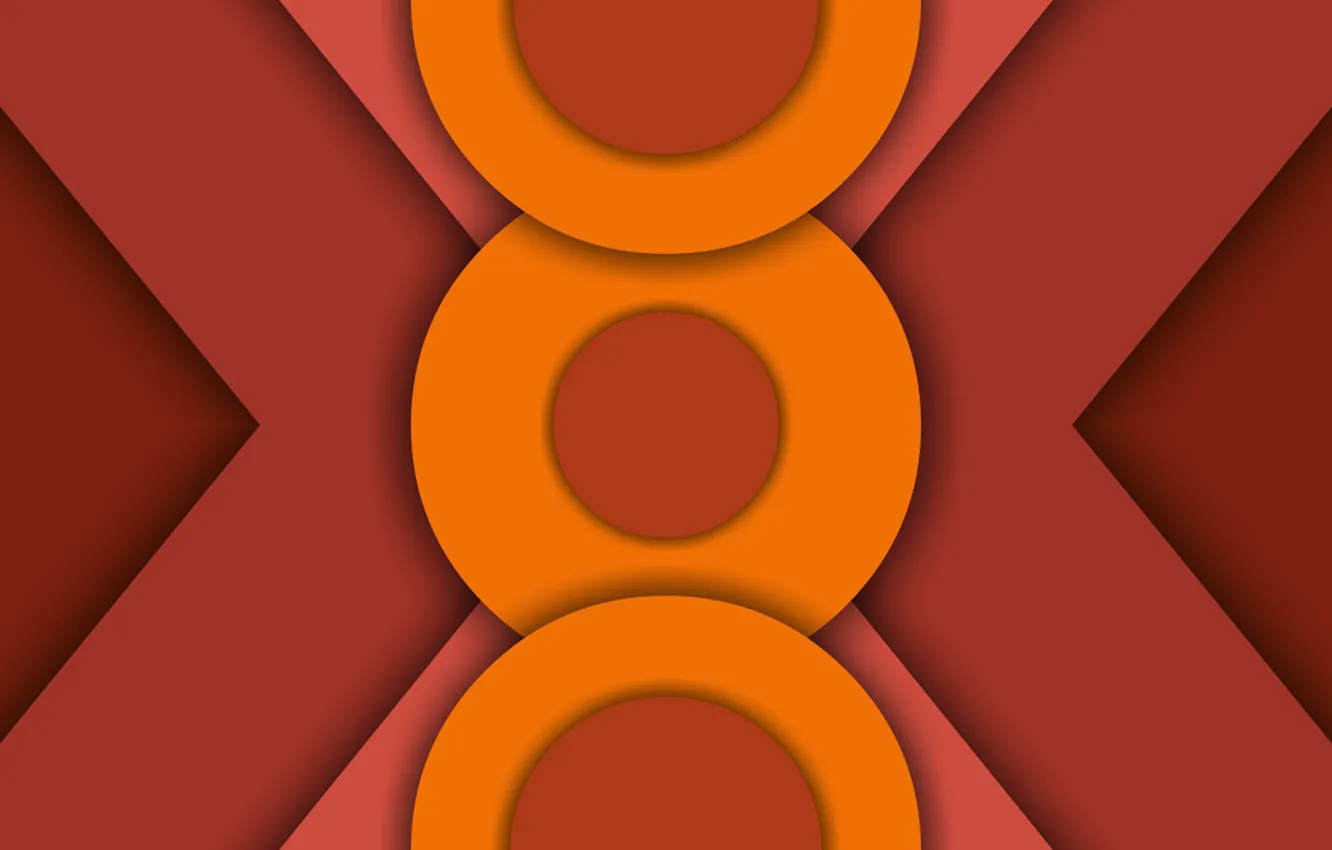 Photo wallpaper circles, triangle, layer
