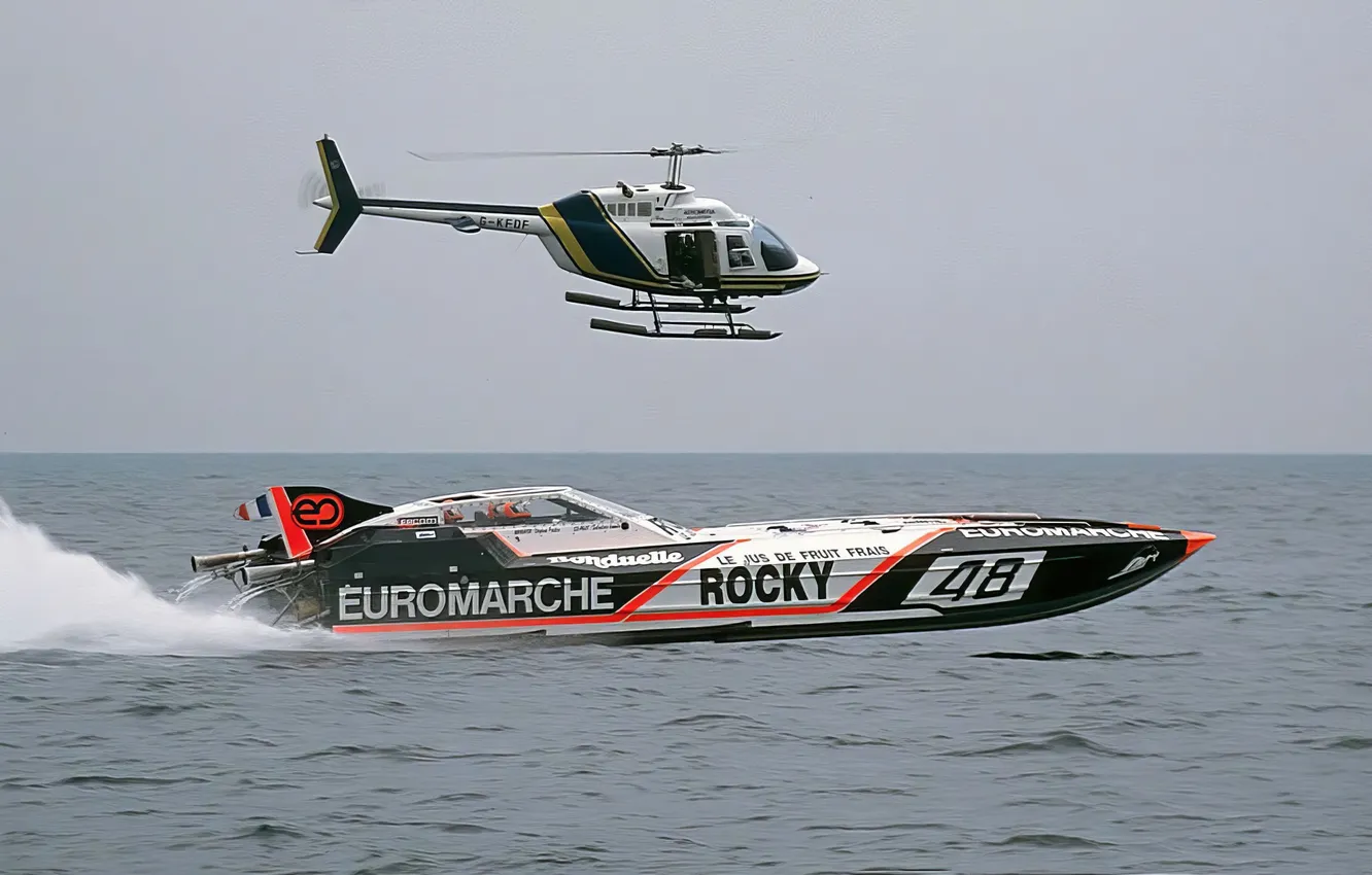 Photo wallpaper race, boat, speed