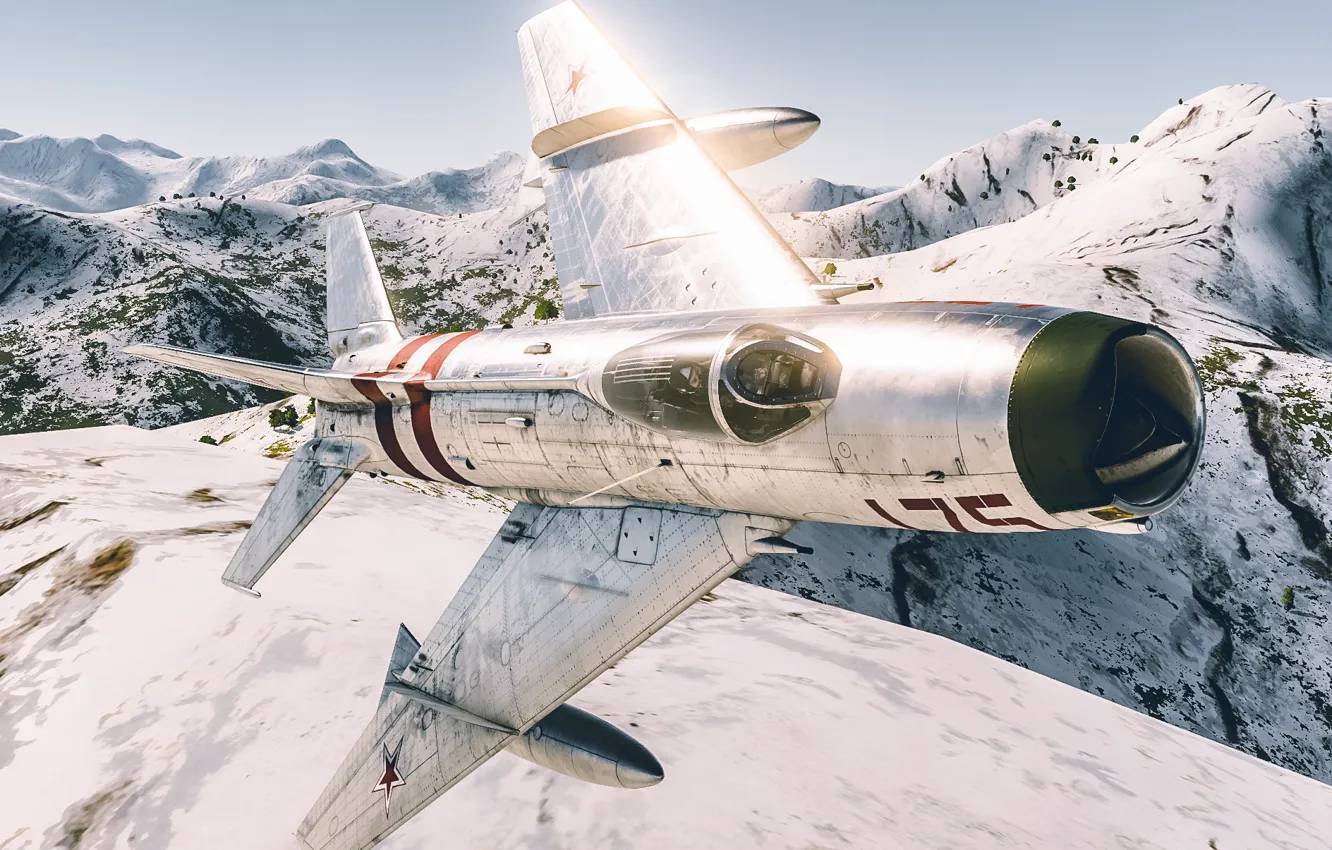 Photo wallpaper fighter-interceptor, OKB MiG, MiG-19P