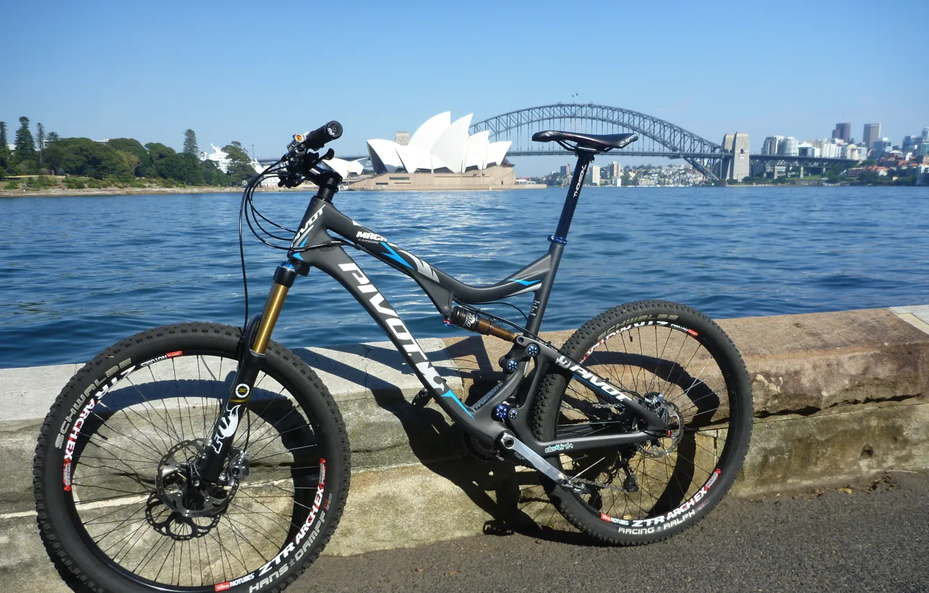 Photo wallpaper bike, sport, Sydney, mountain bike, Sydney Harbour, Pivot Mach 5.7