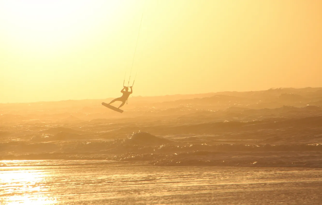 Photo wallpaper sea, sport, people