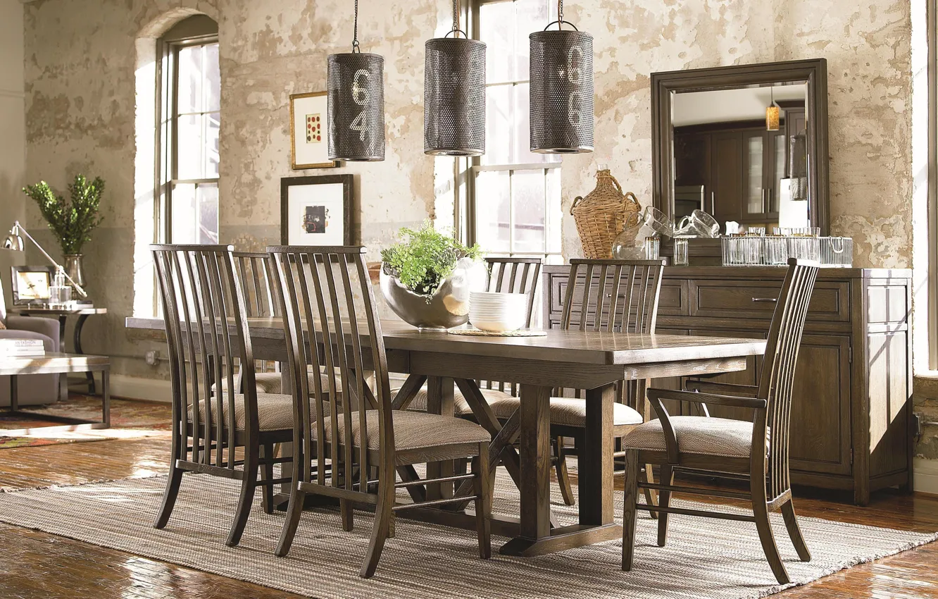 Photo wallpaper design, style, room, interior, Loft