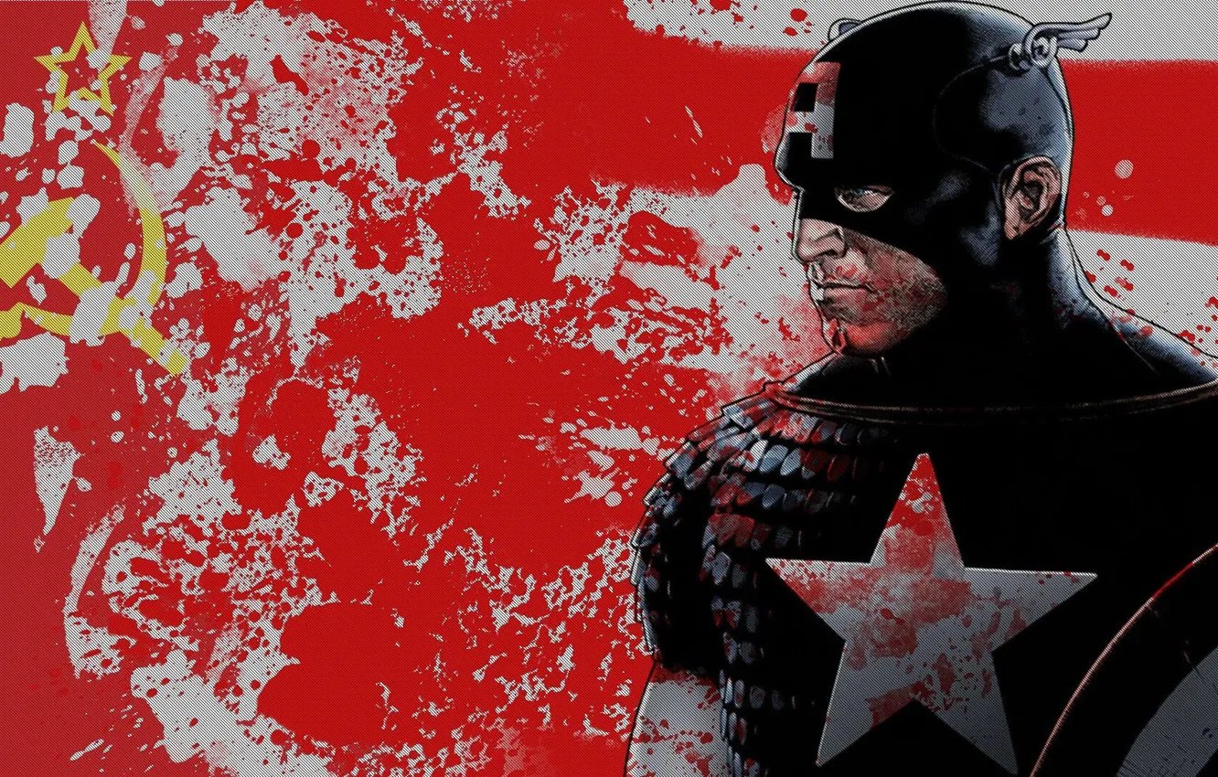 Photo wallpaper captain, America, of the Soviet Union.red