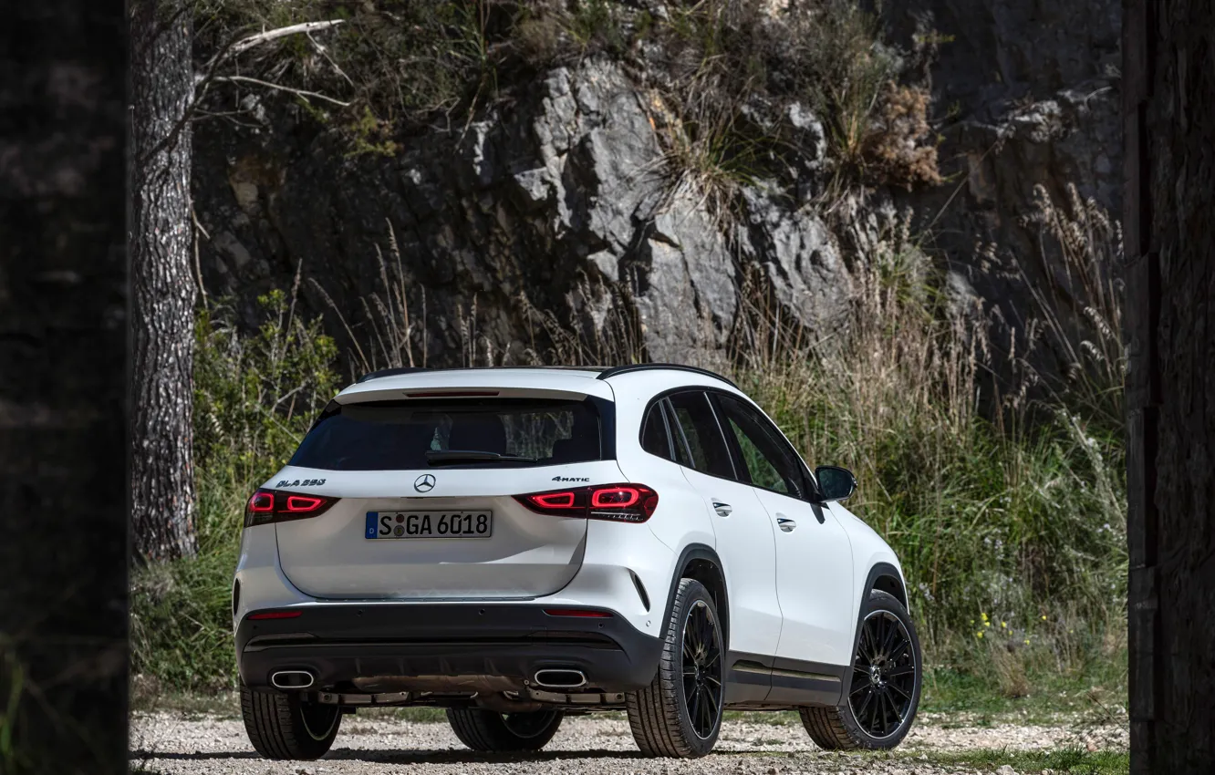 Photo wallpaper Mercedes-Benz, rear view, crossover, GLA, 4MATIC, GLA-Class, 2020, AMG Line