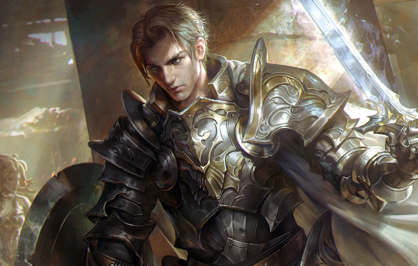 Photo wallpaper fantasy, artwork, Perseus, Percy, The Gorgon Medusa, jeremy chong, the hero of Greek mythology