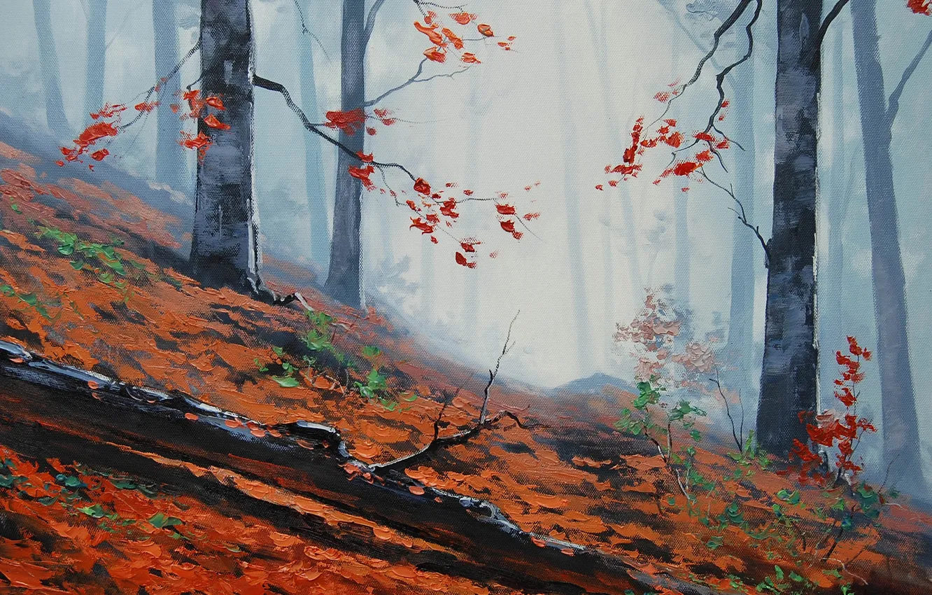 Photo wallpaper figure, art, ARTSAUS, FOREST FLOOR