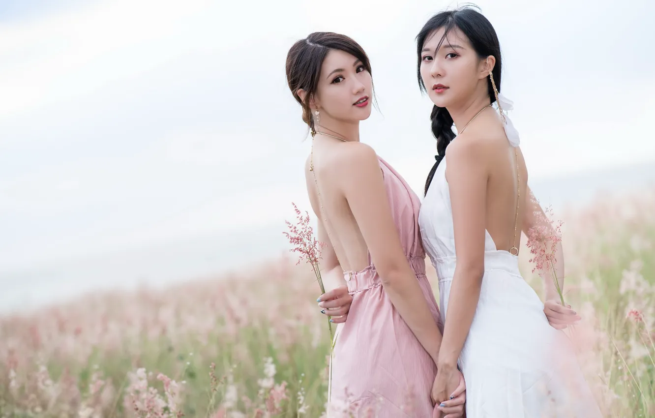 Photo wallpaper girl, mood, Asian