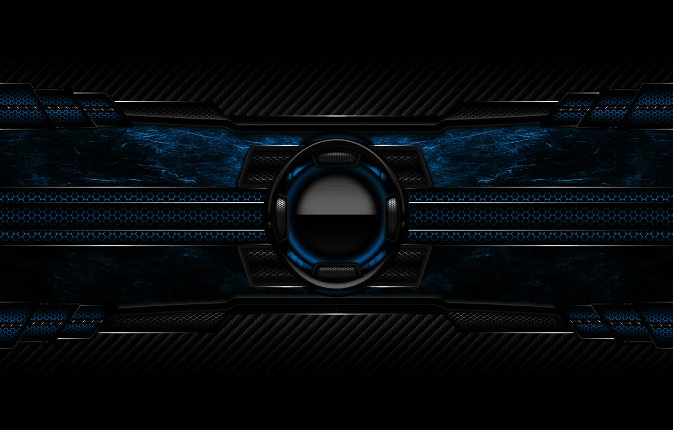 Photo wallpaper dark, black, blue, gray, me kano