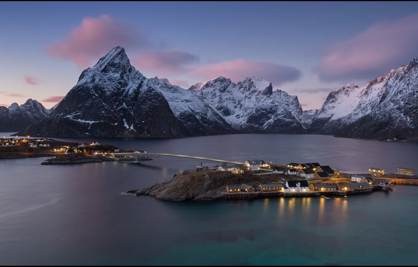 Photo wallpaper Norway, Norway, Arctic, Lofoten