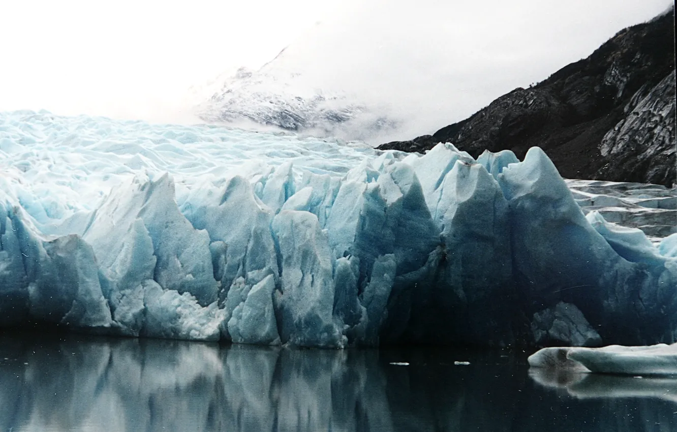 Photo wallpaper ice, winter, snow, iceberg, polar, antarctic