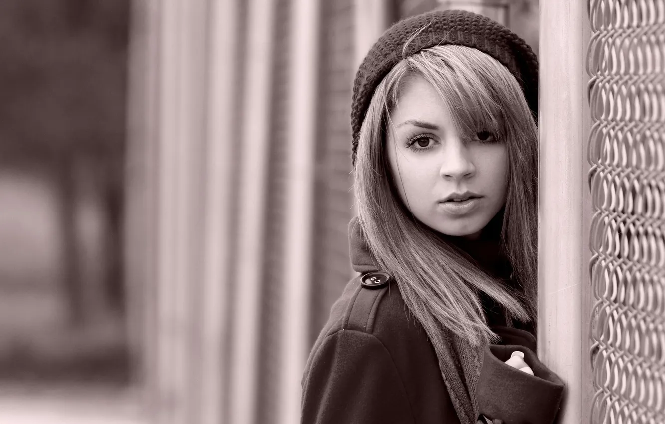 Photo wallpaper look, girl, hair