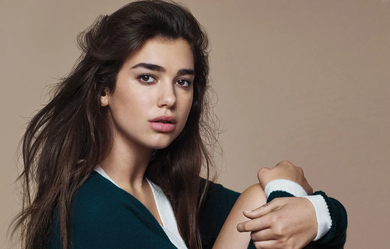 Photo wallpaper look, girl, photo, Dua Lipa
