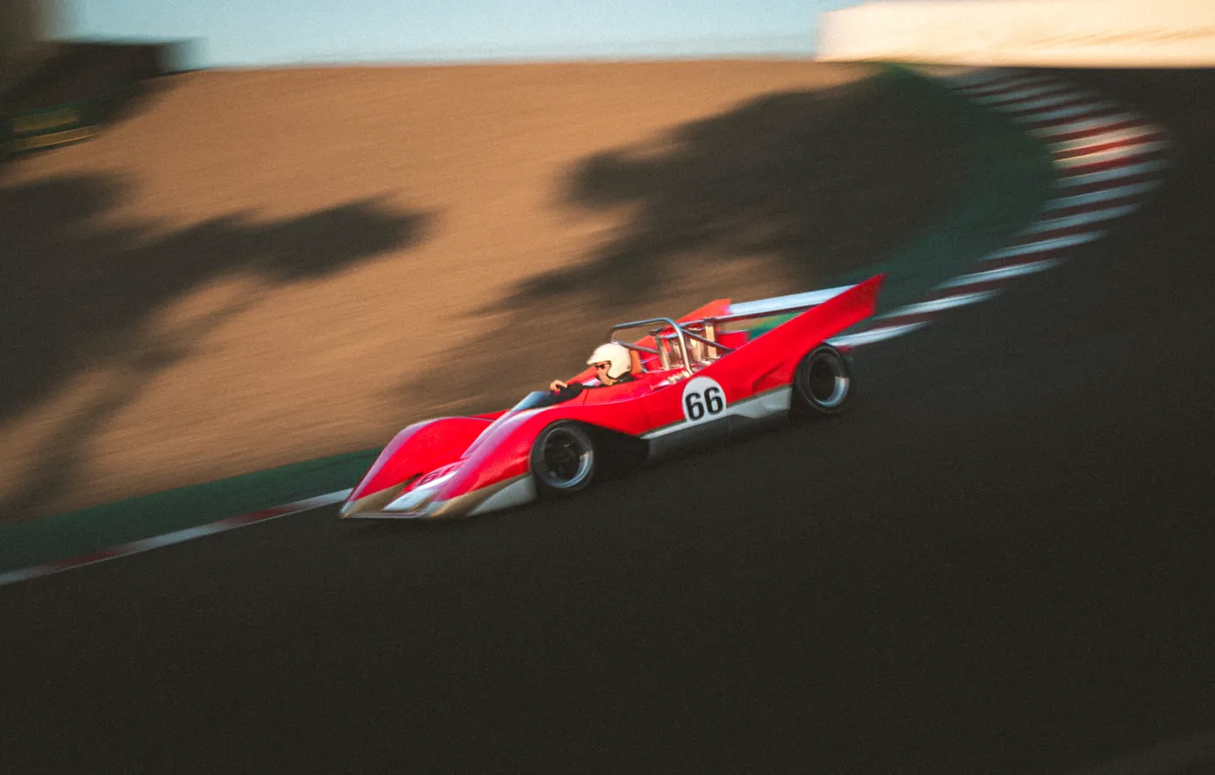 Photo wallpaper Lotus, Racing track, Lotus 66