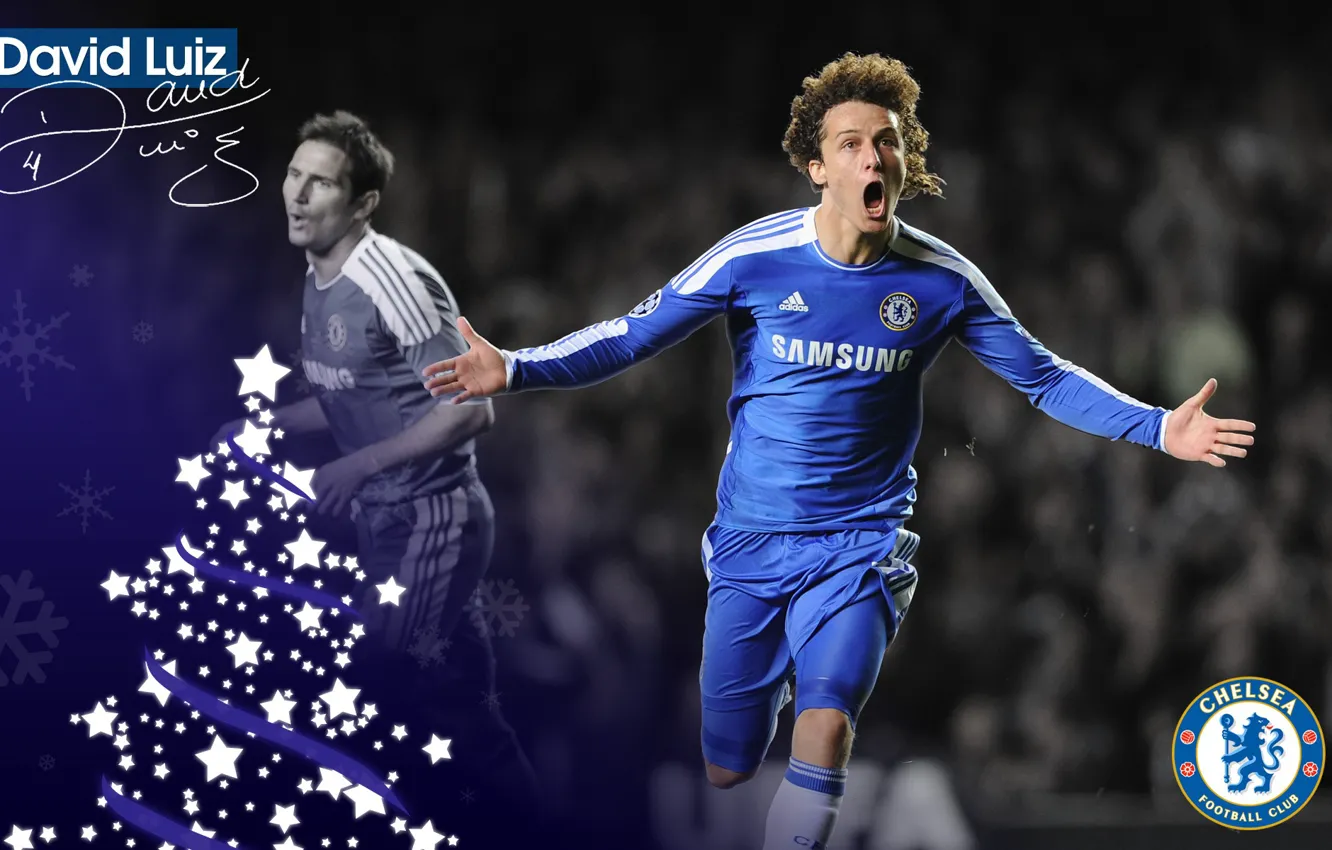 Photo wallpaper wallpaper, sport, football, player, David Luiz, Chelsea FC