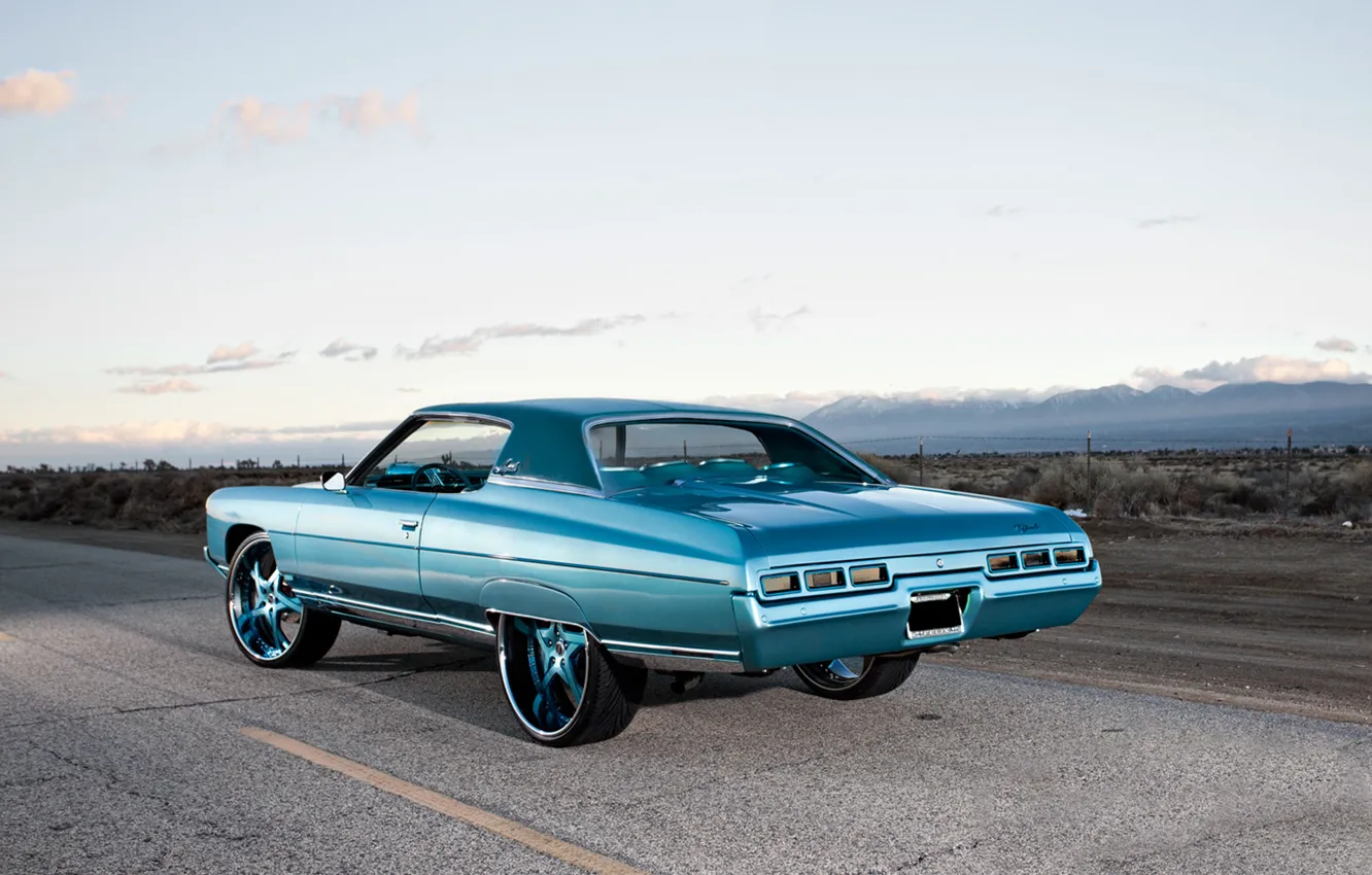 Photo wallpaper Chevrolet, 1971, tuning, rear, Impala, swagger, Cali