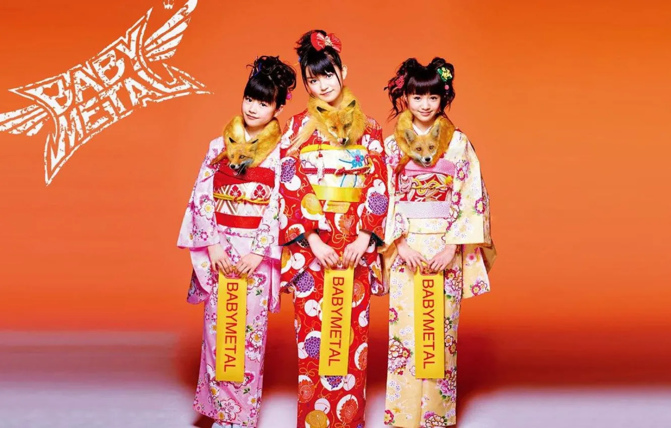 Photo wallpaper kawaii, metal, rock, Music, flower, fox, model, pretty
