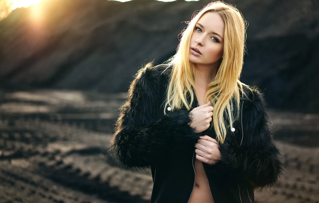 Photo wallpaper tummy, sponge, Anja, natural light