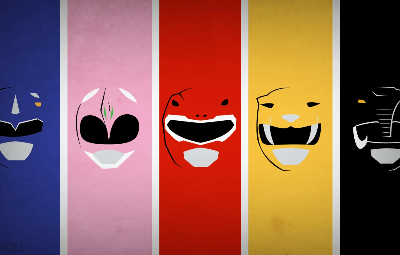 Photo wallpaper minimalism, blo0p, Power Rangers, Ranger