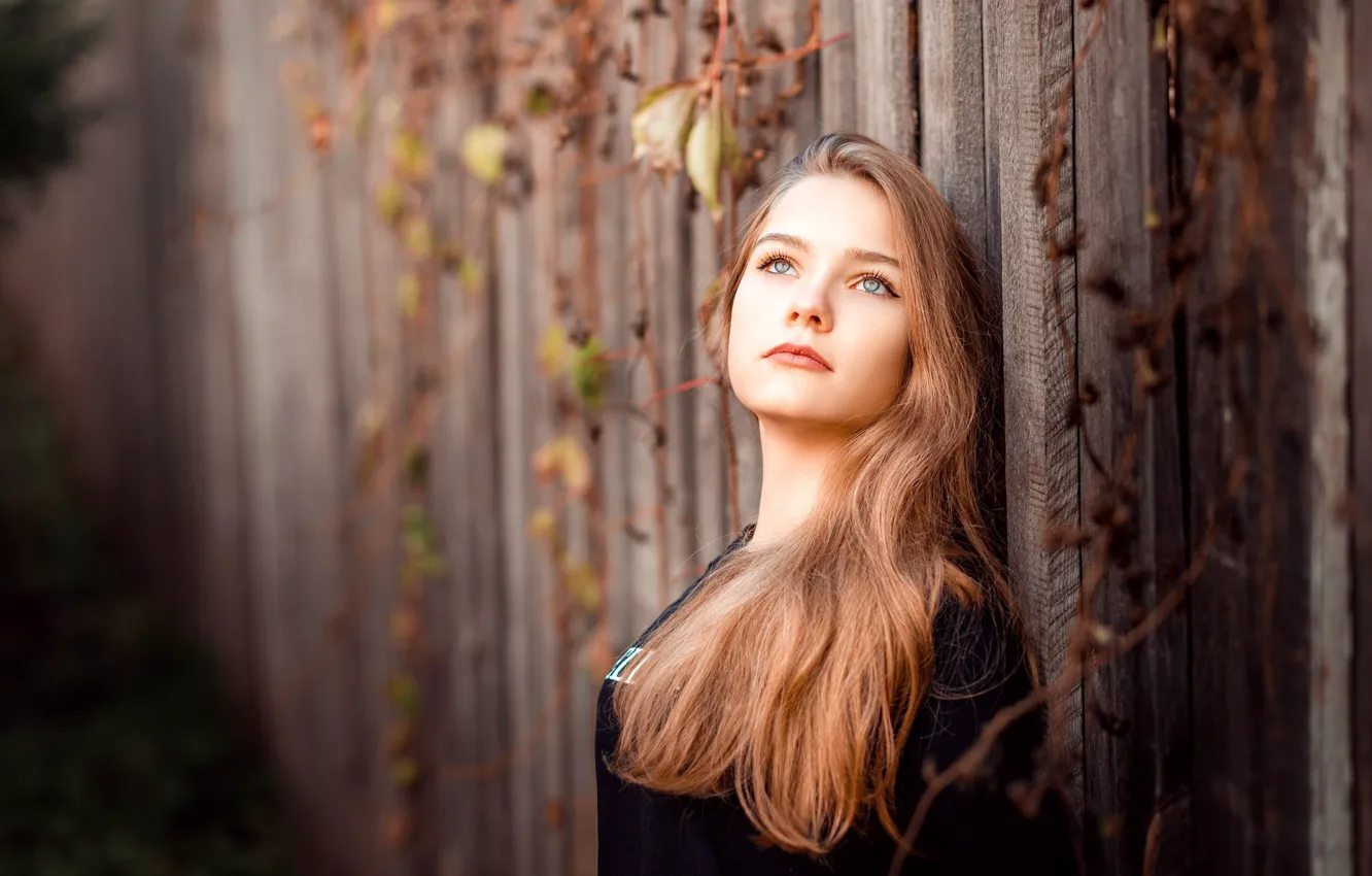 Photo wallpaper portrait, sponge, redhead, Xenia, photographer Sergey Sergeev