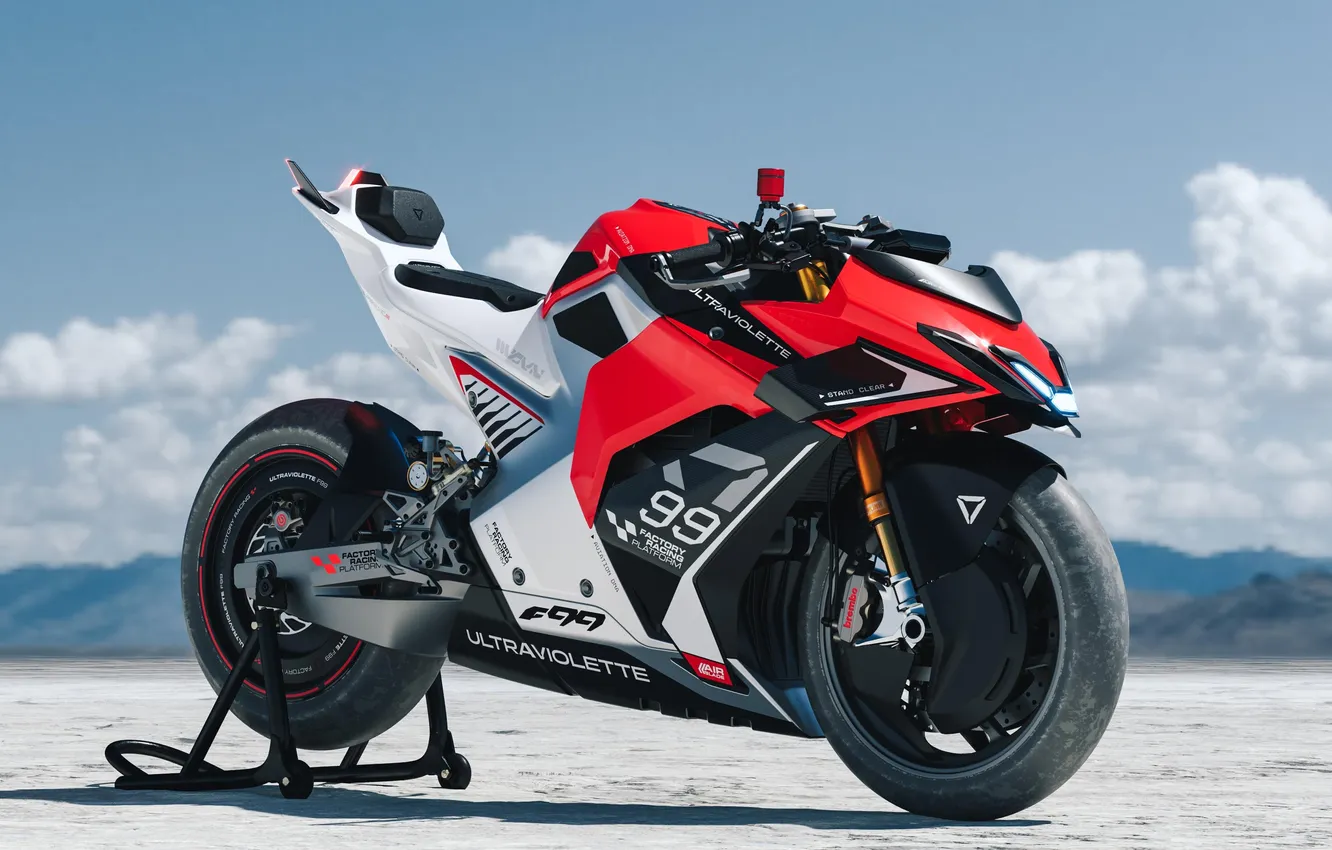 Photo wallpaper Superbike, 2024, Electric Motorcycle, Ultraviolette F99, Electric Sports Bikes