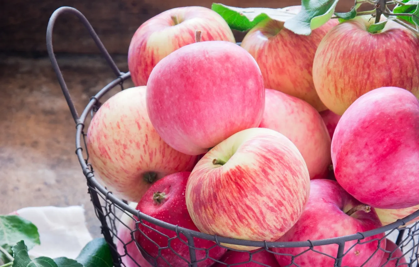 Photo wallpaper apples, fruit, delicious