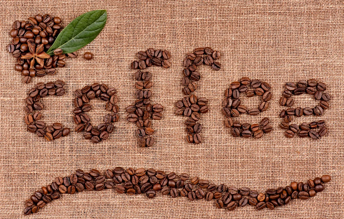 Photo wallpaper coffee, grain, beans, coffee