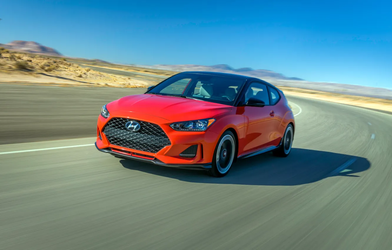 Photo wallpaper speed, Hyundai, Turbo, Veloster, 2019