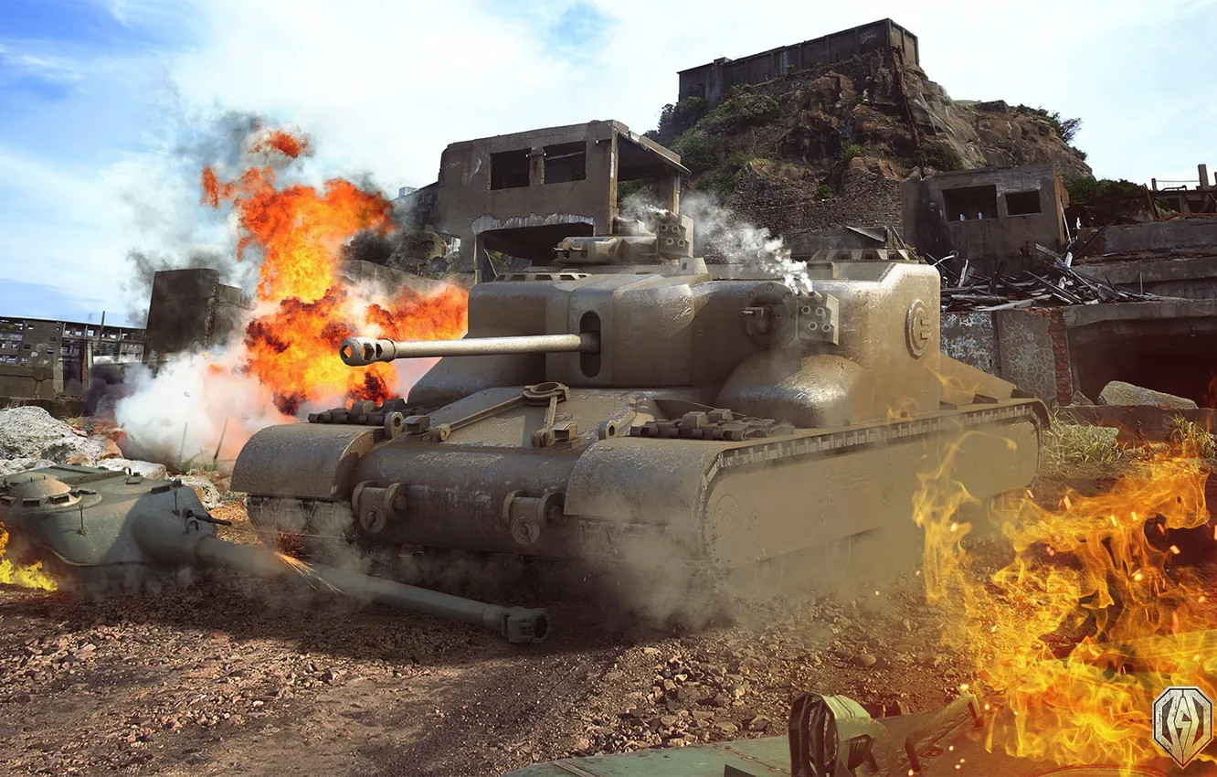 Photo wallpaper tank, UK, WoT, United Kingdom, tank, World of Tanks, tanks, World Of Tanks