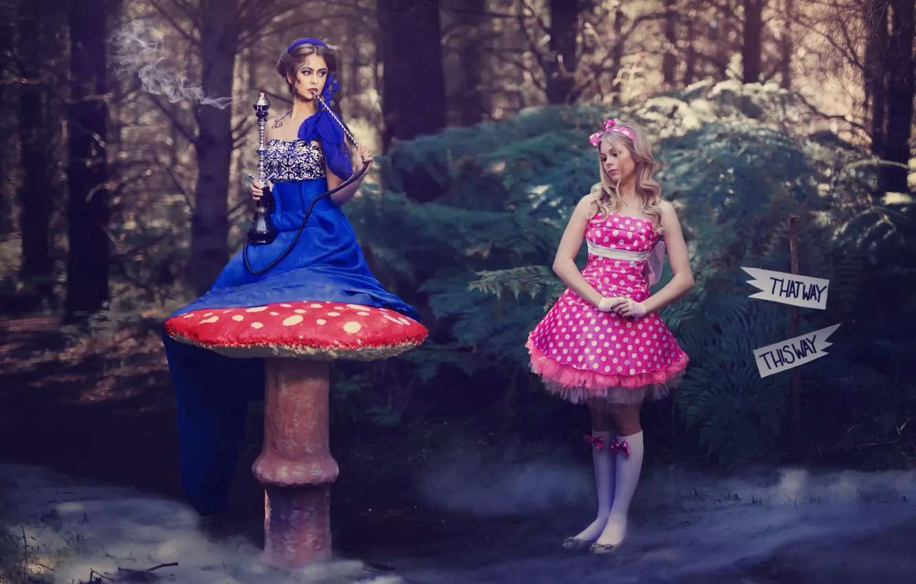 Photo wallpaper Alice, Alice in Wonderland, based on the movie