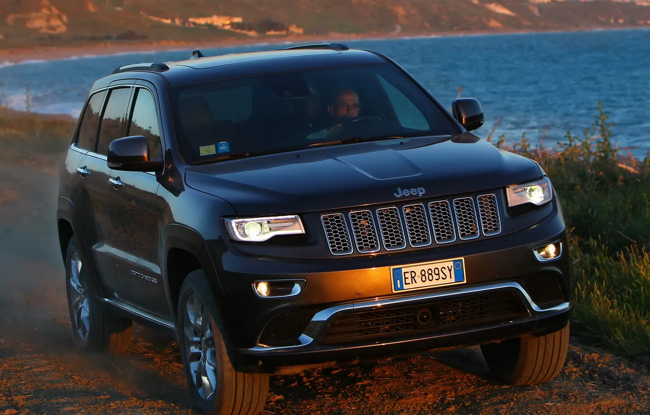 Photo wallpaper SUV, Front, the front, Jeep, Grand Cherokee, summit