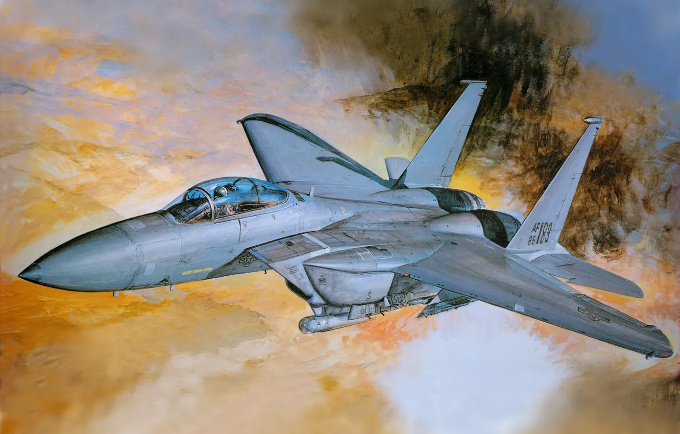 Photo wallpaper aviation, fighter, the plane, F-15, f-15, Strike Eagle