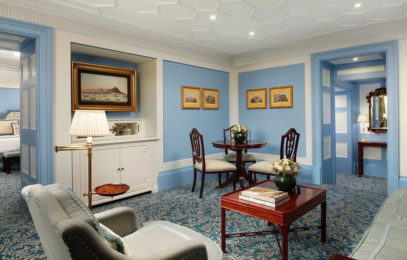 Photo wallpaper room, interior, the hotel, London, Grosvenor Suite, 5-Star Hotel