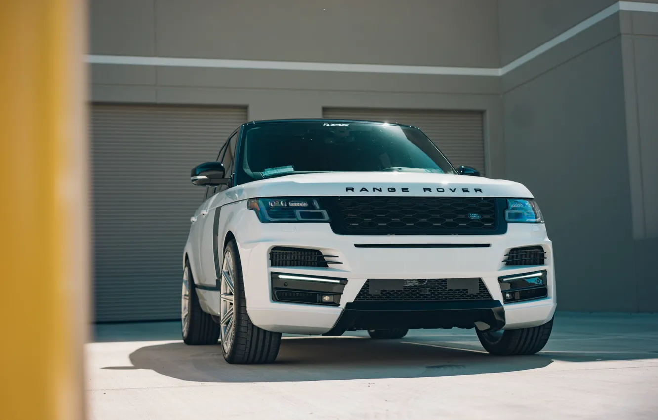 Photo wallpaper Land Rover, Range Rover, White, Vossen, Vogue