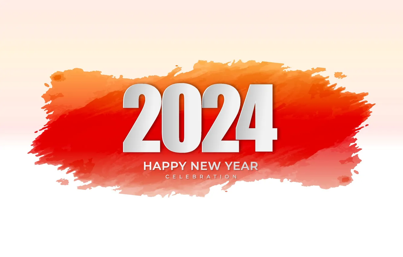 Photo wallpaper red, paint, new year, figures, spot, white, light background, strokes