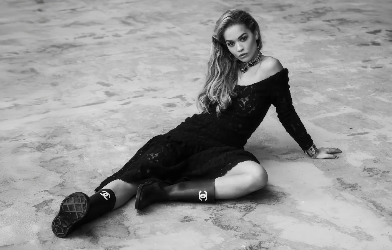 Photo wallpaper girl, style, singer, posing, sitting, Rita Ora, Rita Ora, 2024