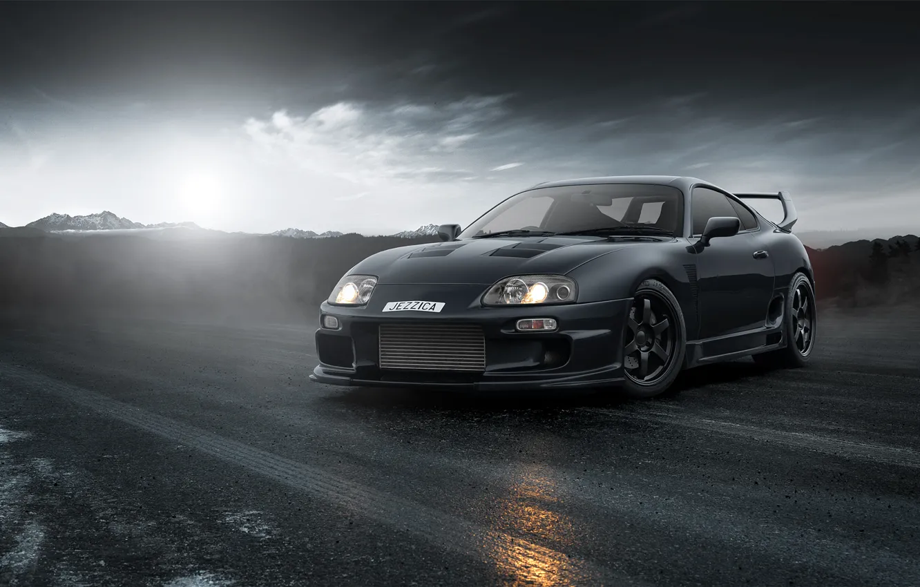 Photo wallpaper car, auto, tuning, Toyota, supra, toyota supra