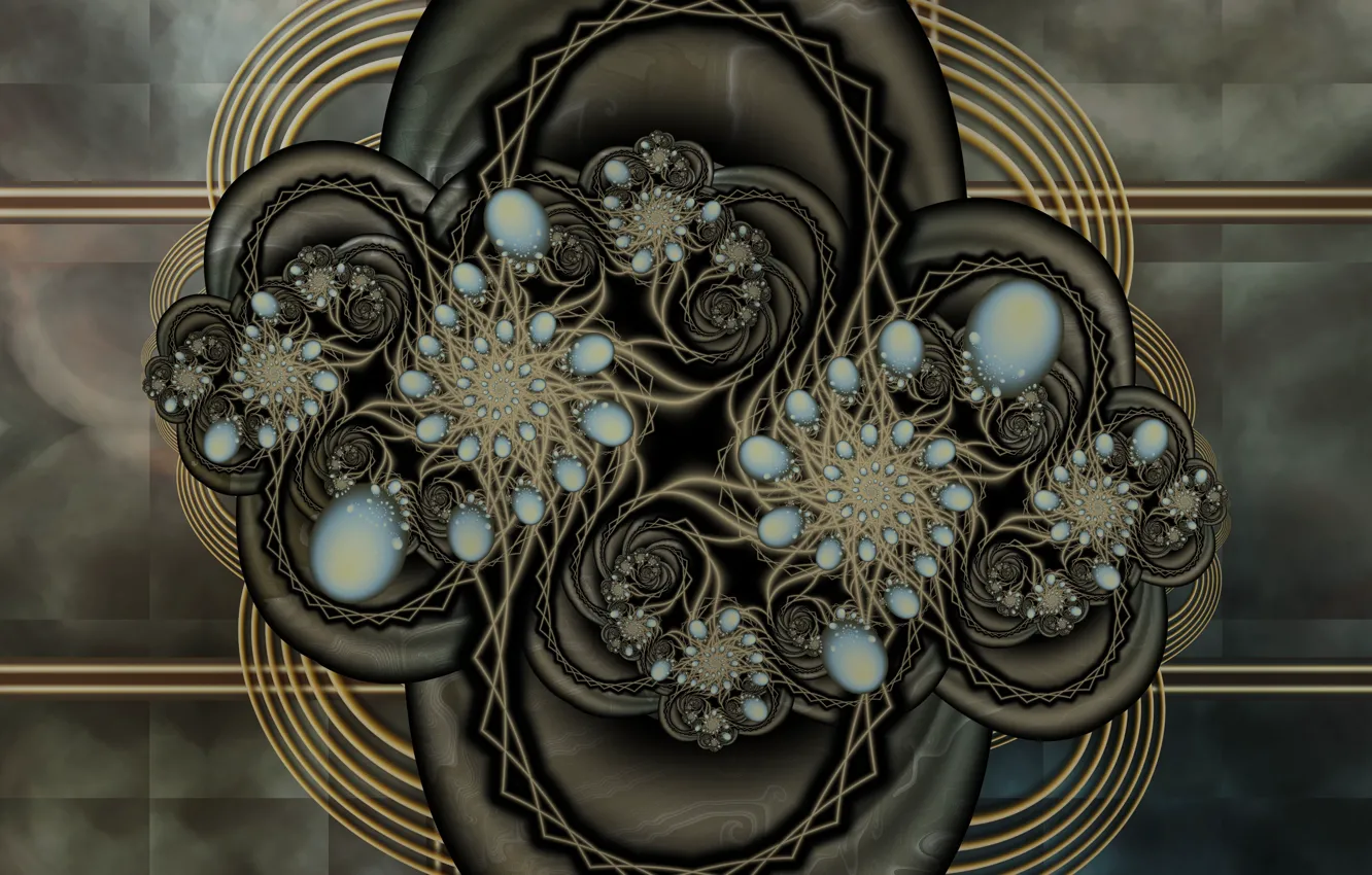 Photo wallpaper abstraction, pattern, fractal, ornament, abstract background