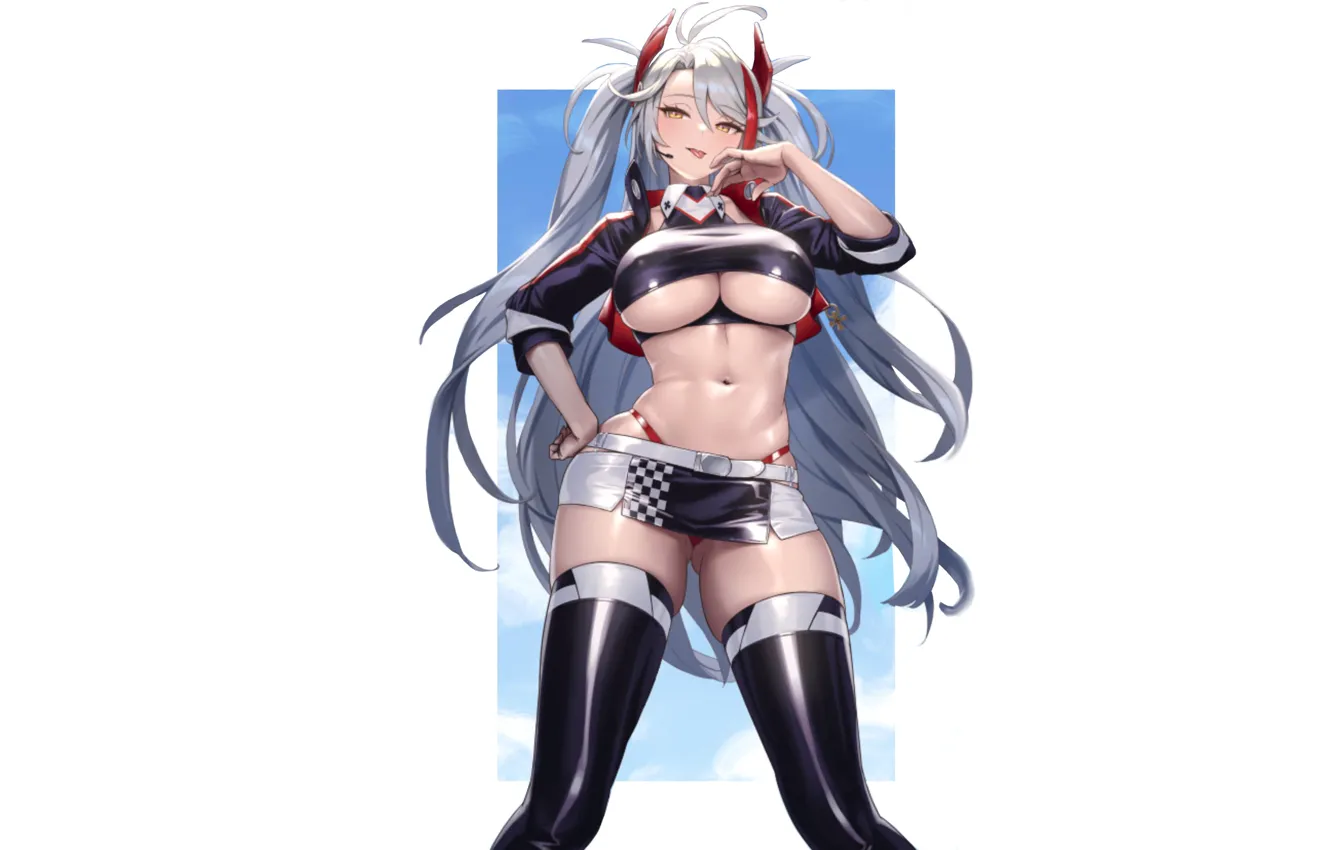 Photo wallpaper girl, hot, sexy, boobs, Germany, Racing, anime, babe