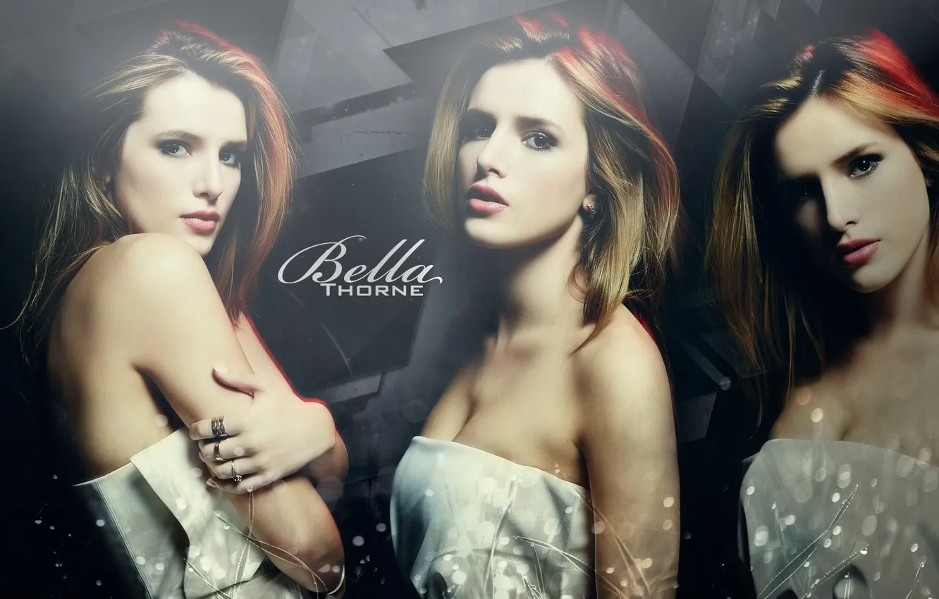 Photo wallpaper collage, model, photoshop, makeup, actress, hairstyle, Bella Thorne, Bella Thorne
