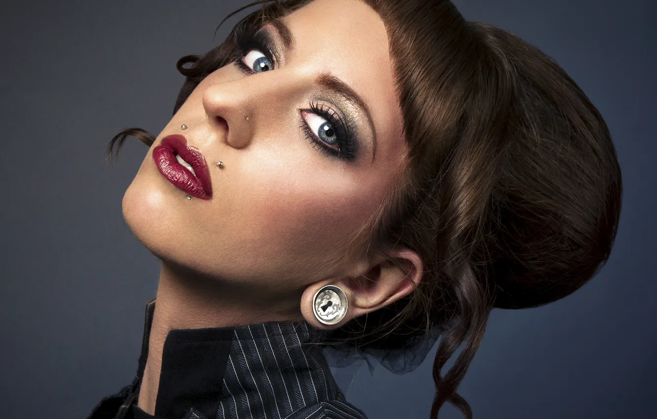 Photo wallpaper sexy, woman, look, hairstyle