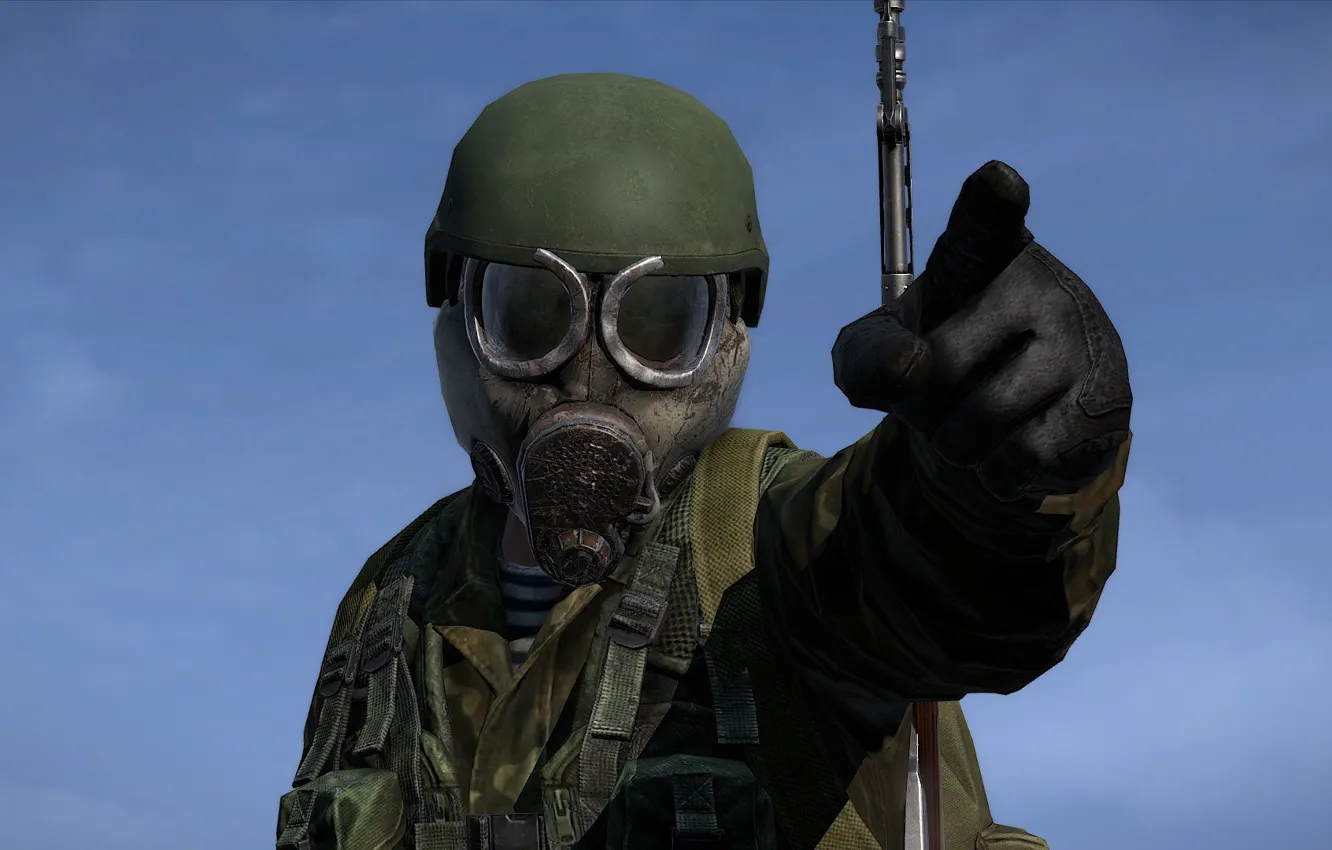 Photo wallpaper weapons, helmet, DayZ, indication