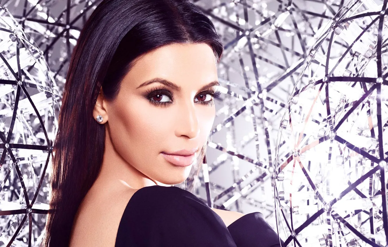 Photo wallpaper brunette, celebrity, Kim Kardashian