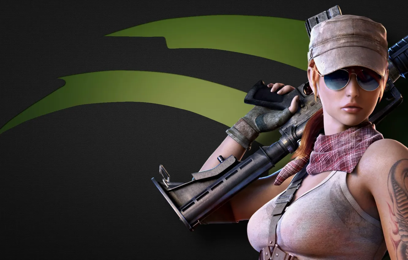 Photo wallpaper fire, red, flame, gun, game, Viper, long hair, hat