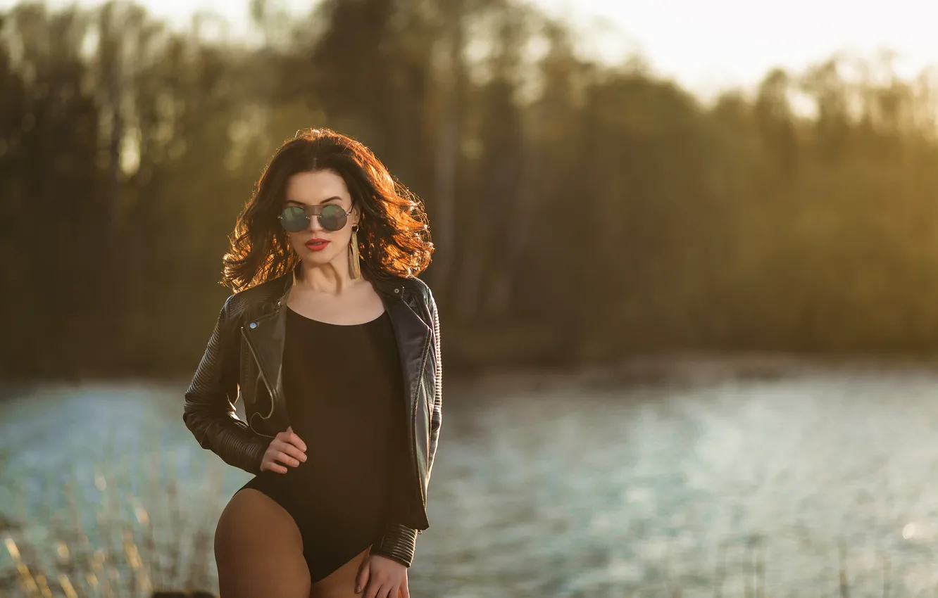 Photo wallpaper model, brown hair, beauty, Seska, Dmitry Medved