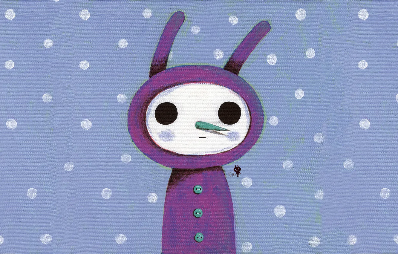 Photo wallpaper crank, Hana Kim, snow woman