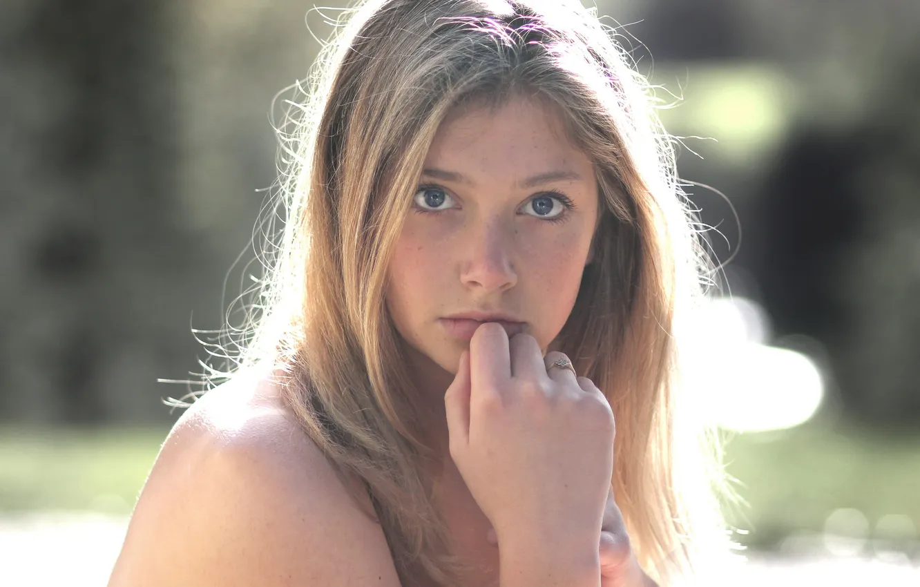 Photo wallpaper look, light, portrait, Emma