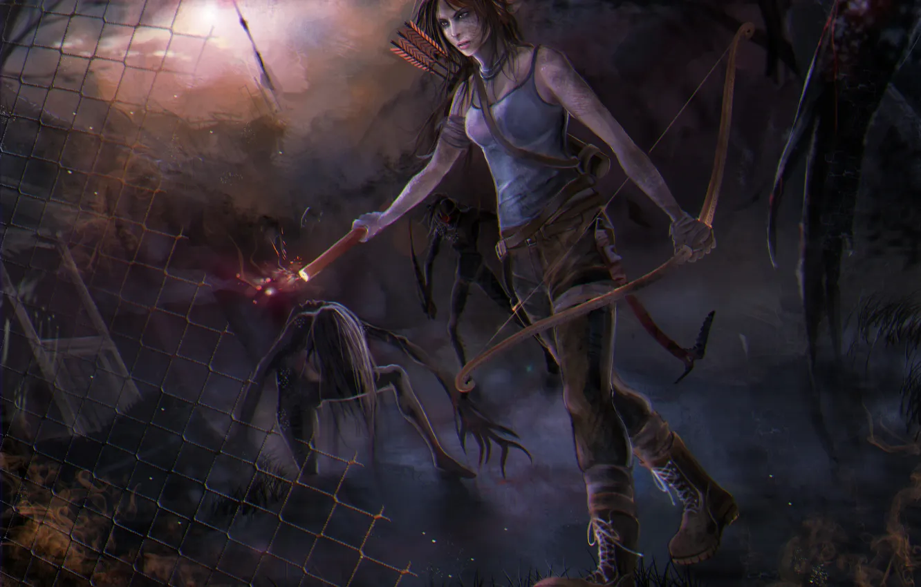Photo wallpaper look, monsters, Tomb Raider, g