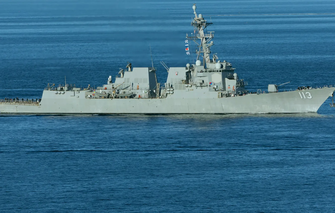 Photo wallpaper destroyer, US NAVY, USS John Finn, DDG-113
