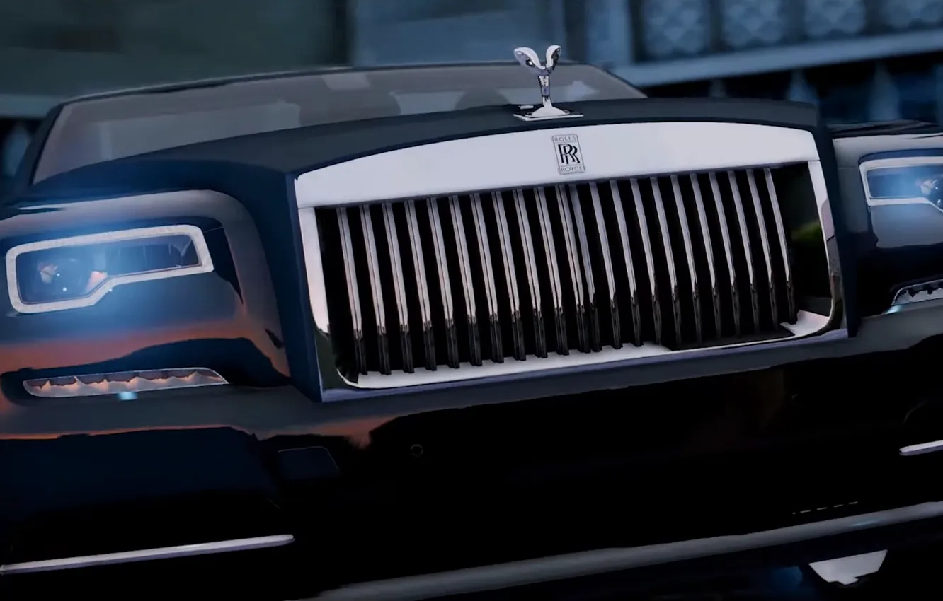 Photo wallpaper car, city, Rolls-Royce, game, full hd, GTA V, gta 5, ULTRA REALISTIC GRAPHICS