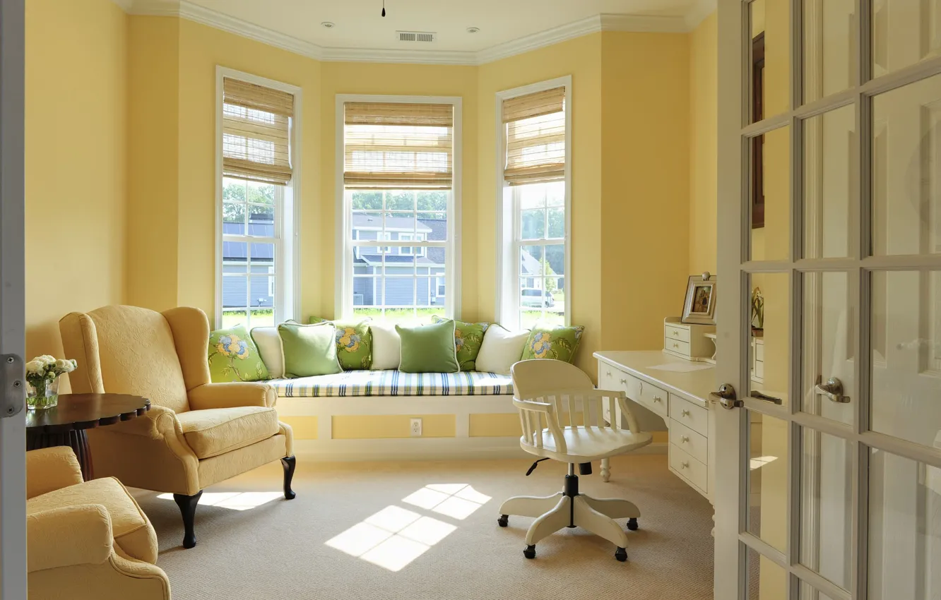 Photo wallpaper design, interior, living room